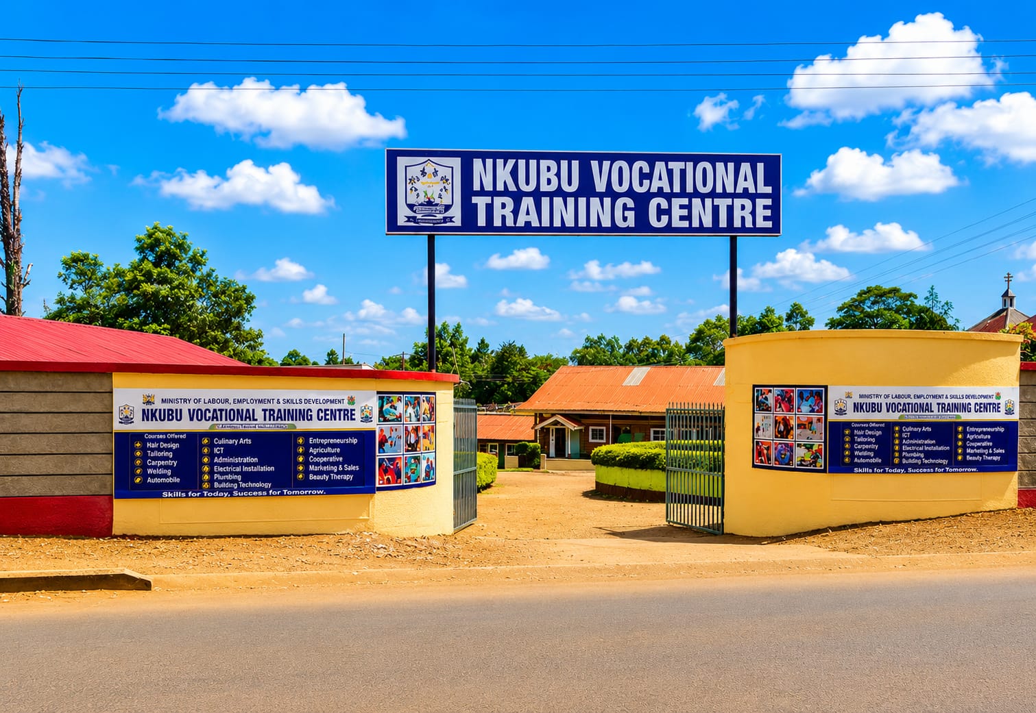 Nkubu Vocational Training Centre main gate